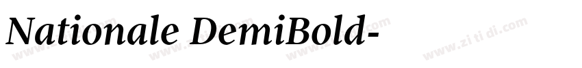 Nationale DemiBold字体转换 Nationale DemiBold字体转换